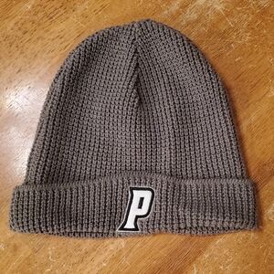 Gray Knit Beanie with 'P' Logo Providence College